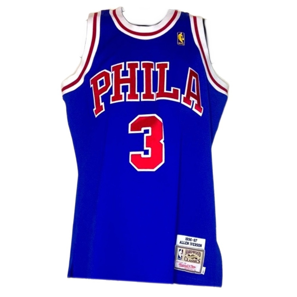 NWT AUTH 🏀 76ers jersey | Iverson #3 | 44 (L) | ‘96-97